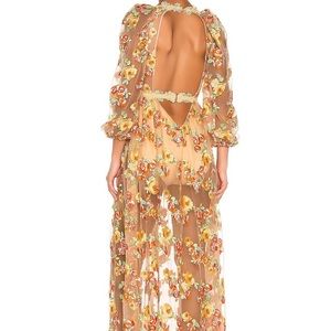 Winnie Embroidered Maxi Dress For Love and Lemons